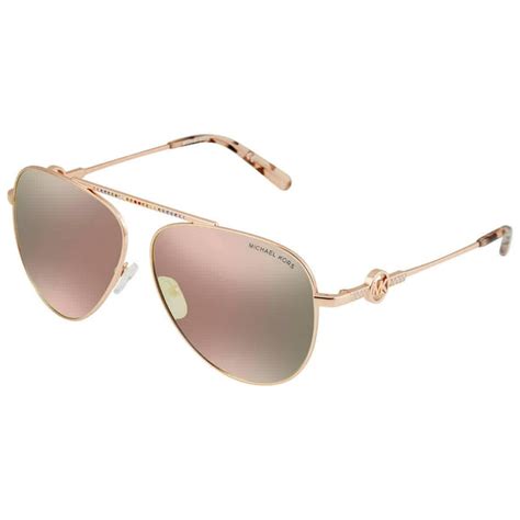 michael kors rose gold mirrored sunglasses|Michael Kors rose gold glasses.